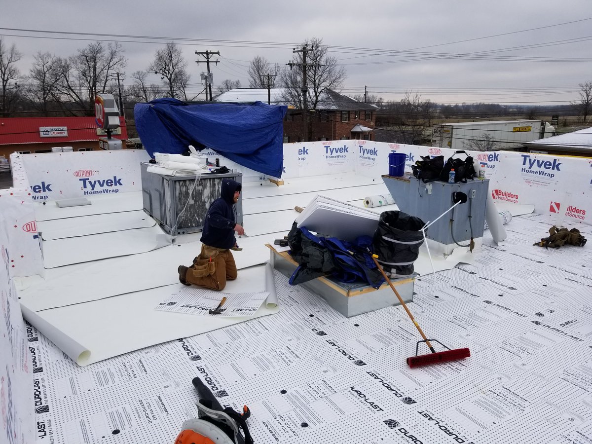 Dairy Queen Flat Roof Construction Versailles, KY